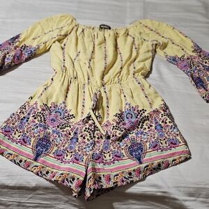 Floral Yellow Jumpsuit